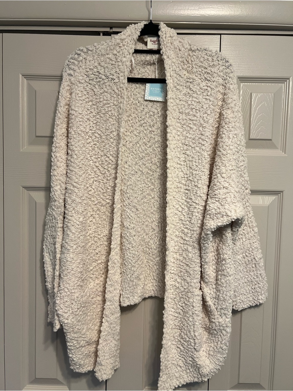 *NWT* Hayden CozyChic Open-Front Cream Cardigan Sweater